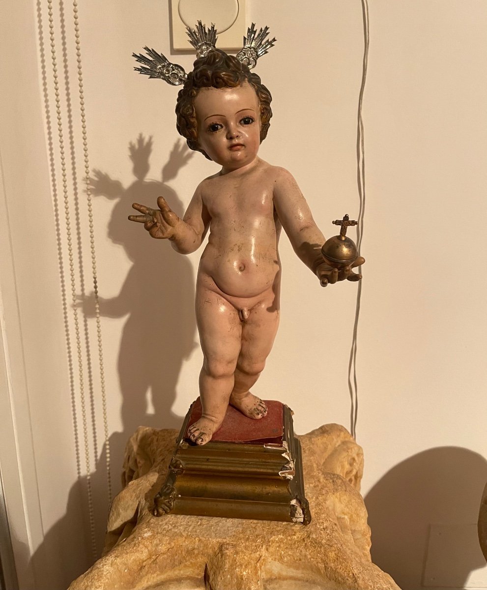 Terracotta. Baby Jesus. Seventeenth Century. Museum Piece.