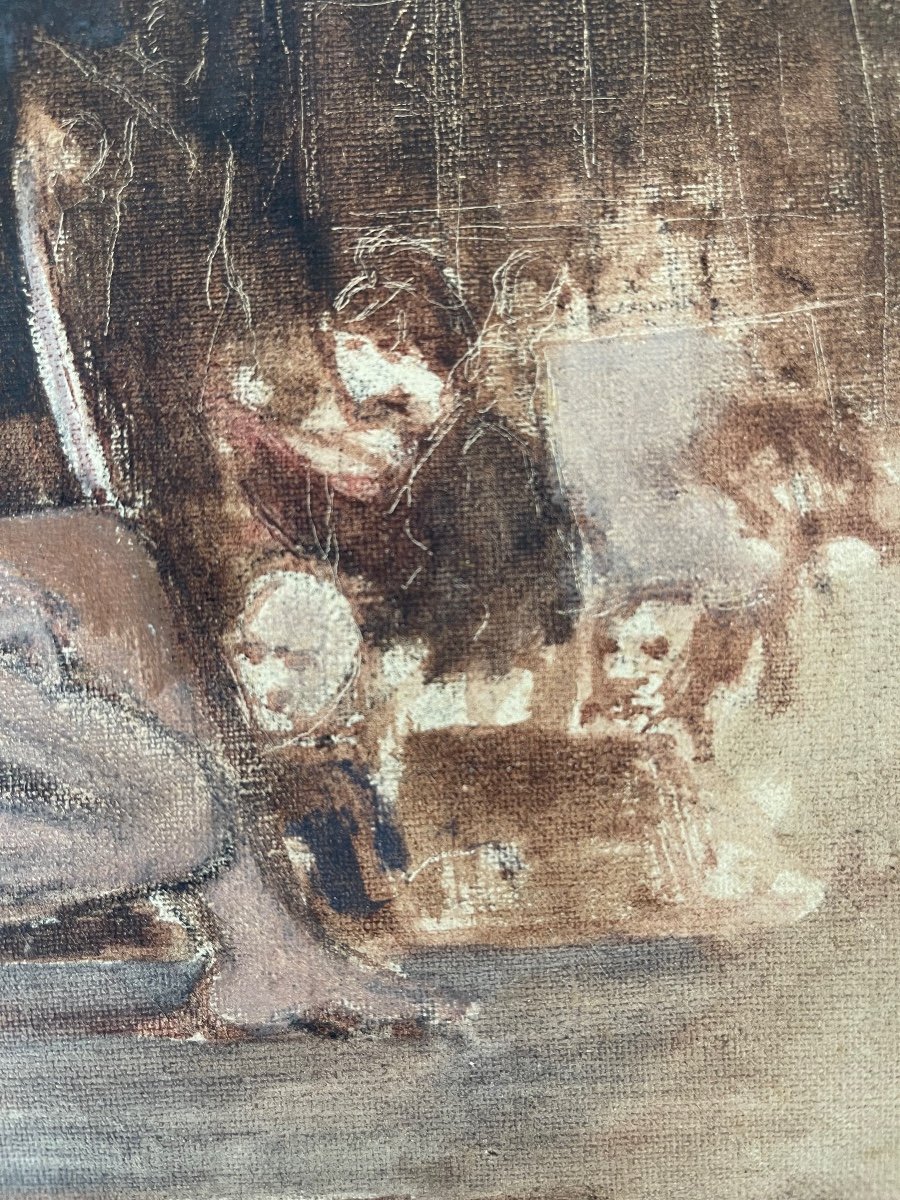 Modèle. Ecole Française Du XIXe Siècle. Daumier. Grande Qualité.-photo-3