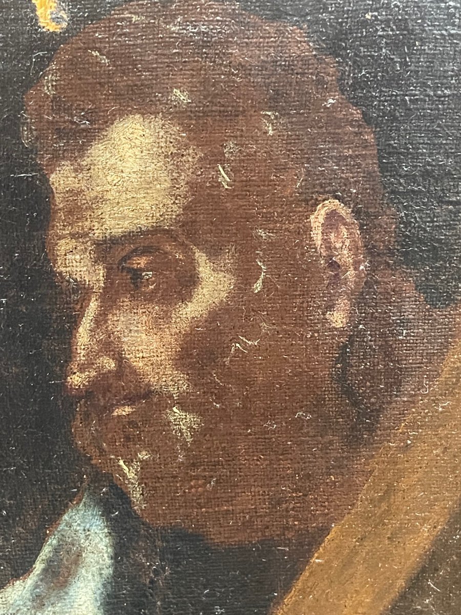 Workshop Of Greco (1541-1614). Saint Andrew. Apostolate. New Variant.-photo-2