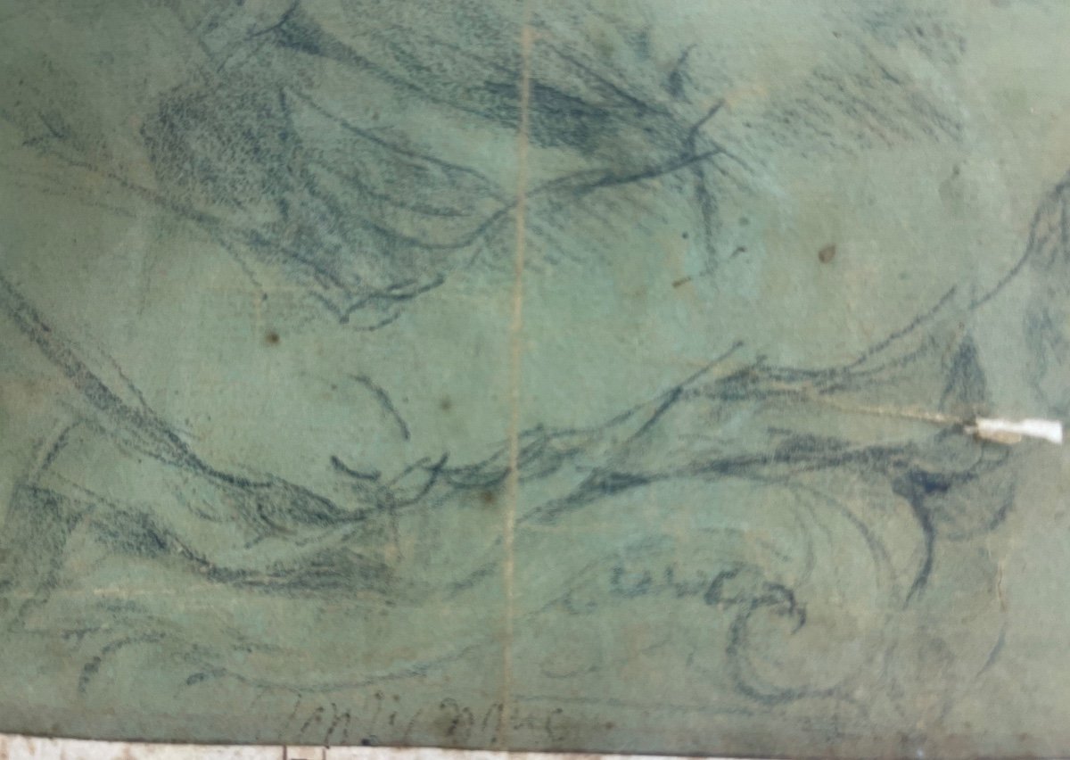 French Drawing From The 18th Century. Signature Or Legend Illegible.-photo-4