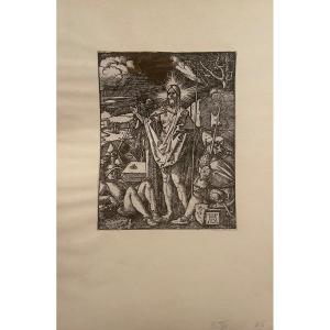 Albrecht Dürer. La Résurrection. La Passion. Ca. 1510. Gravure Sur Bois.