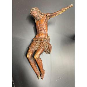 Bijou. Sculpture En Buis. Attribué à Gaspar Becerra (1520-1570). Crucifié.