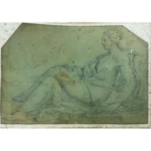 French Drawing From The 18th Century. Signature Or Legend Illegible.