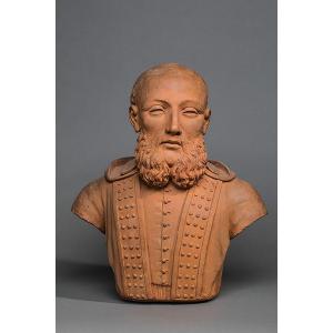 English Or Italian Portrait. Terracotta. 16th/17th Century. Sculpture.