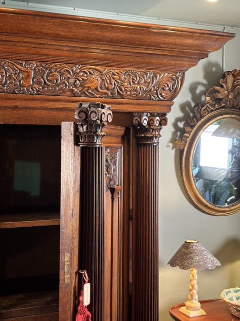 Sculptural Flemish Architectured Cabinet-photo-1