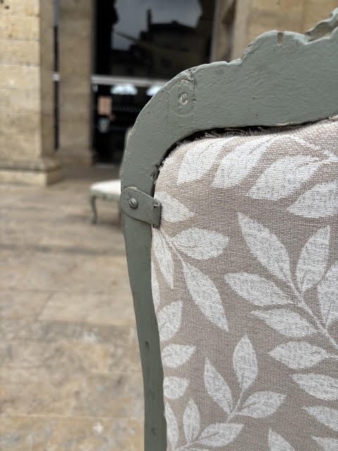 Série de 6 chaises à châssis de style Louis XV, Pietro Rosso à Turin XIXe siècle -photo-4