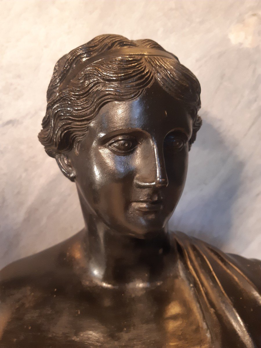 Buste de Sappho Bronze Italien Début 19eme