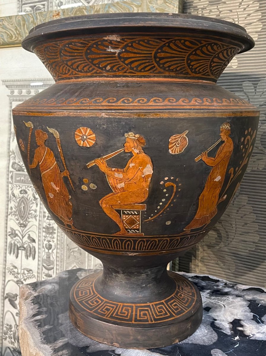 Neoclassic Terracotta Vase-photo-2