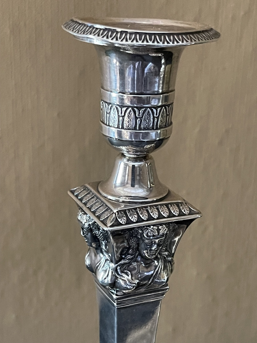 Pair Of Silver Candelstick-photo-4