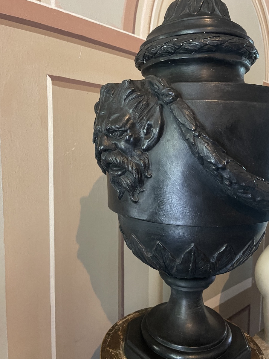 Plaster Vase Style Neoclassic-photo-3