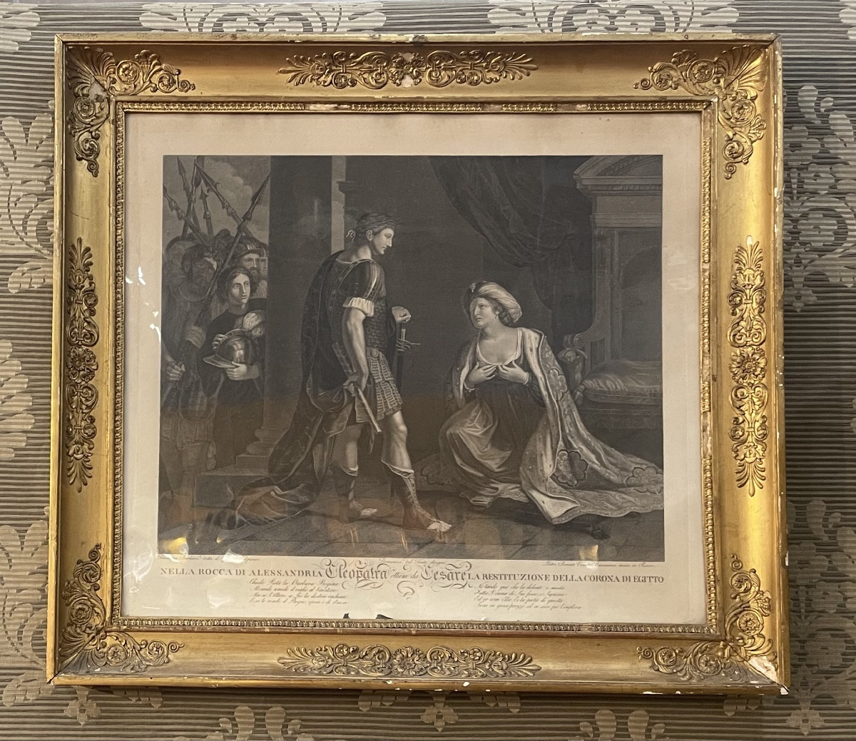 Gravure empire “ César et Cleopatre”