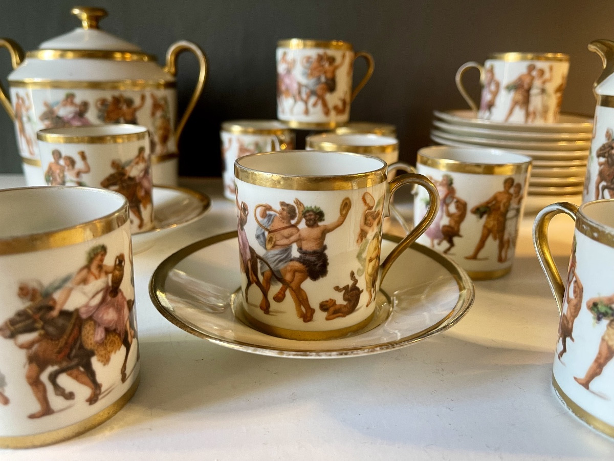 “ Aux Lions de Faïence” service à café 