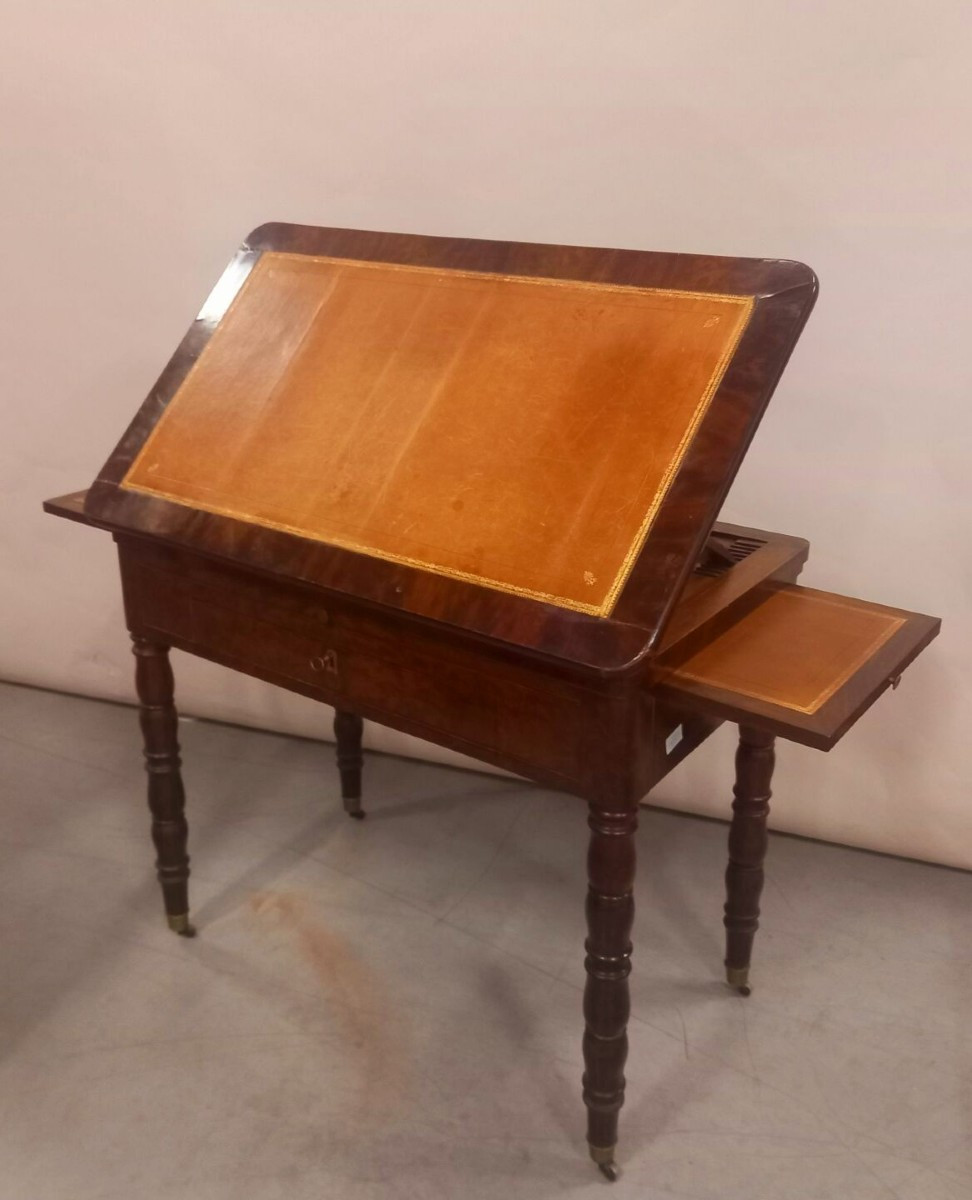 Table à la tronchin acajou 19eme