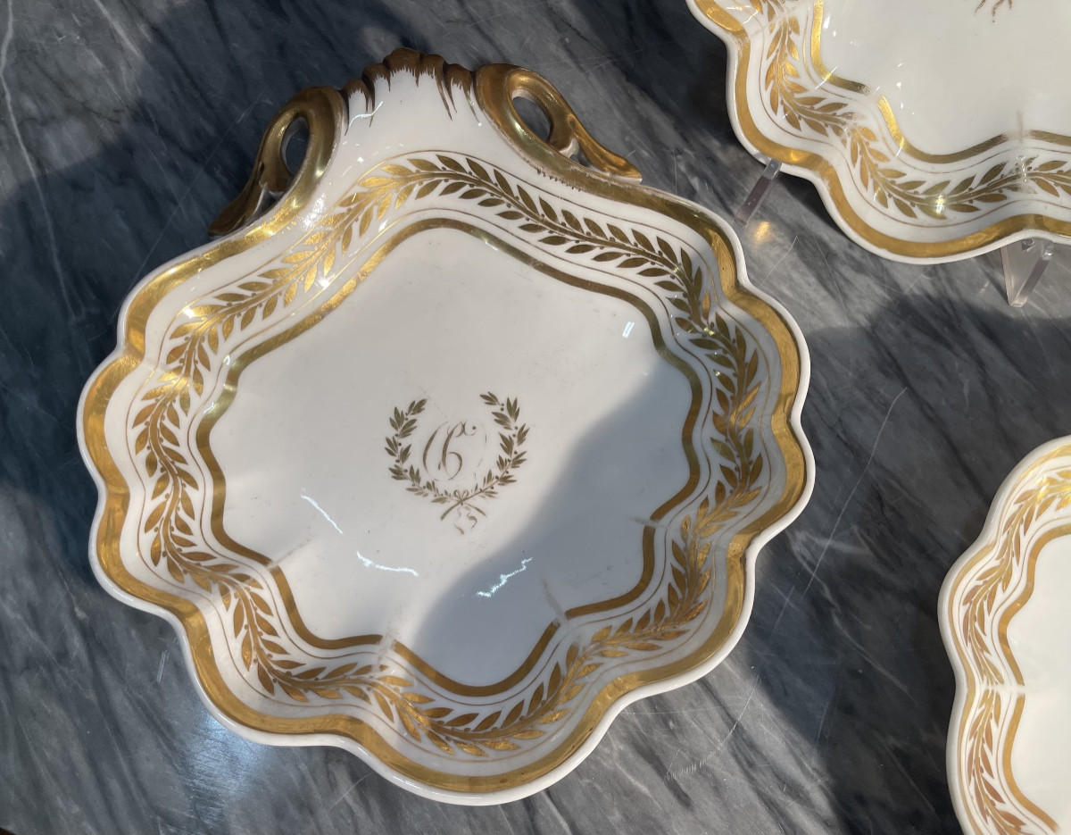 3 Porcelaine Plates 19 Th Century-photo-2