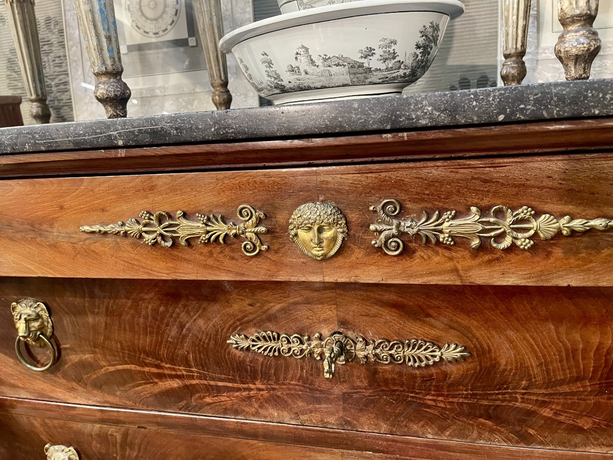 Commode acajou époque Empire-photo-2