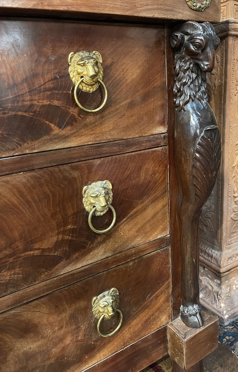 Commode acajou époque Empire-photo-3