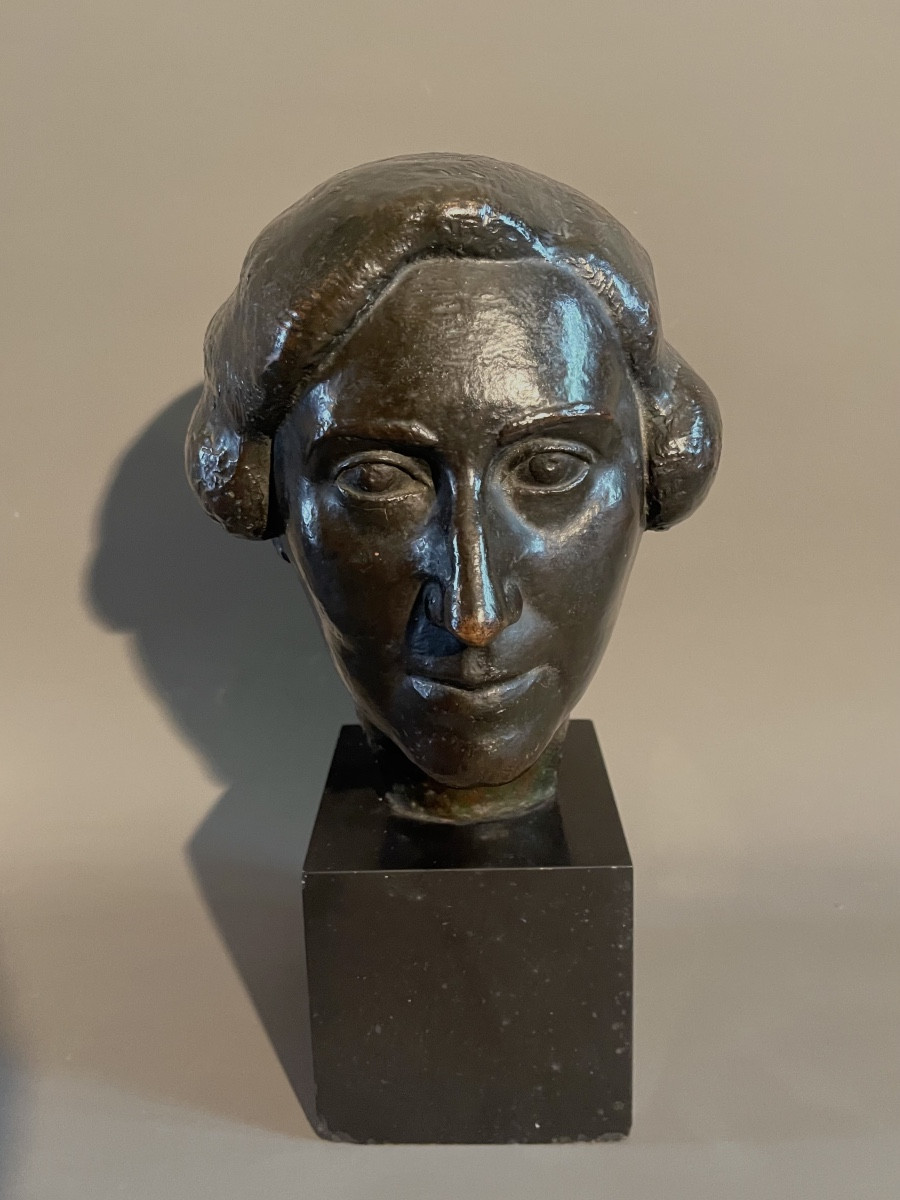 Buste de femme bronze Valsuani fondeur-photo-4