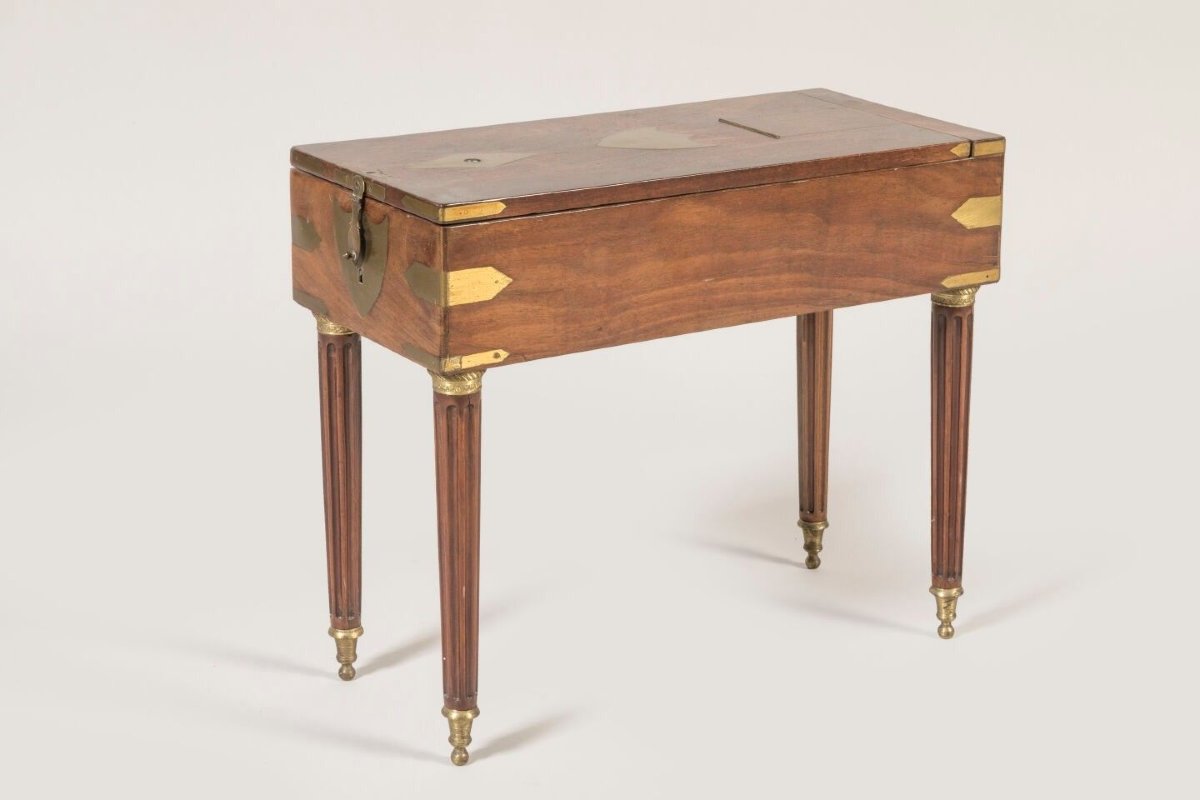 Bidet de campagne acajou époque Louis  XVI-photo-2