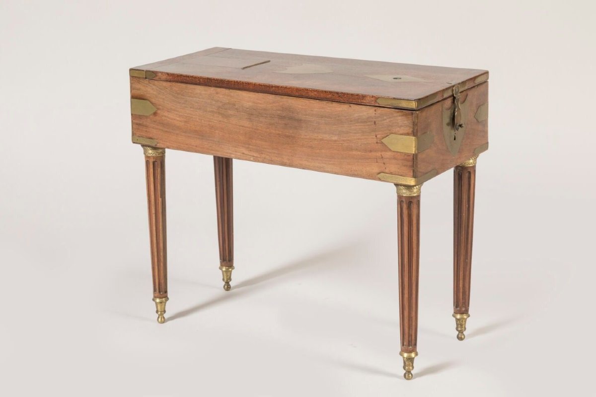 Bidet de campagne acajou époque Louis  XVI-photo-3