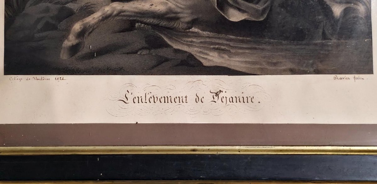 Dessin Mythologique signé et daté 1828-photo-4