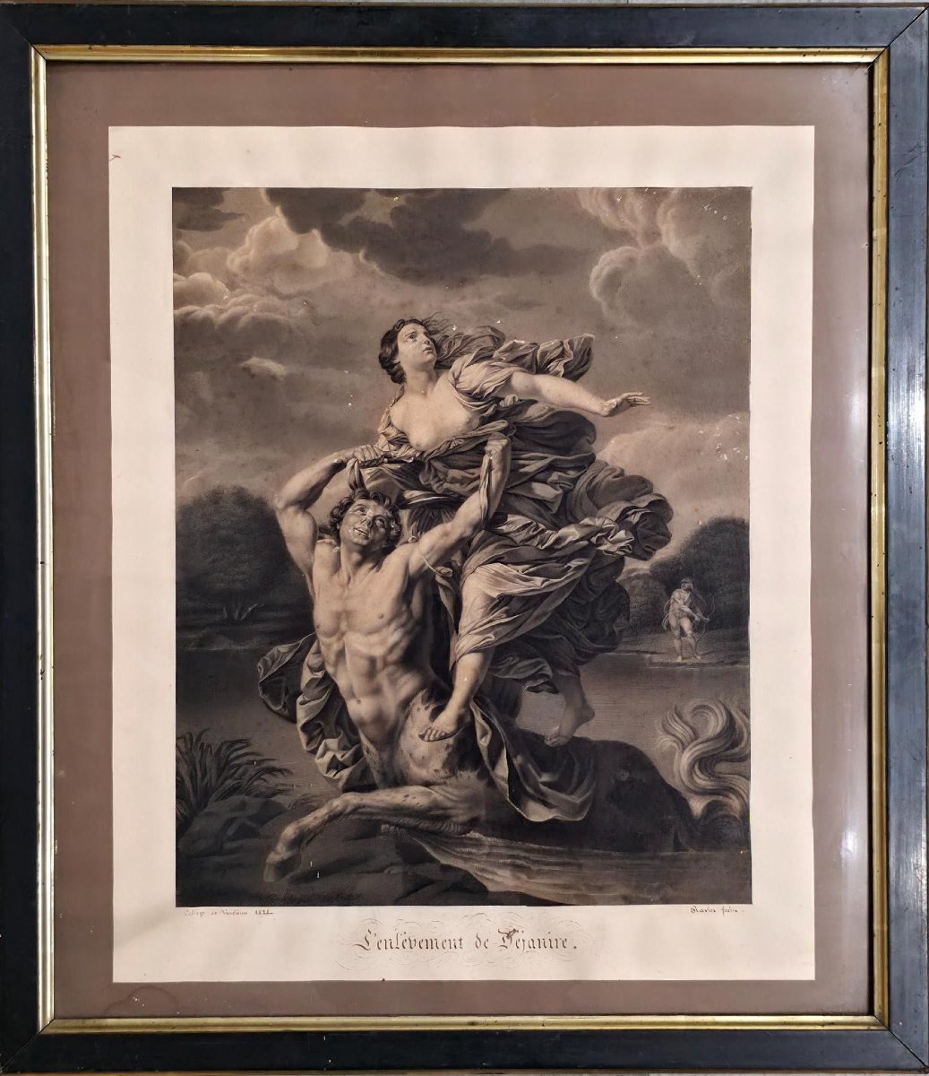 Dessin Mythologique signé et daté 1828