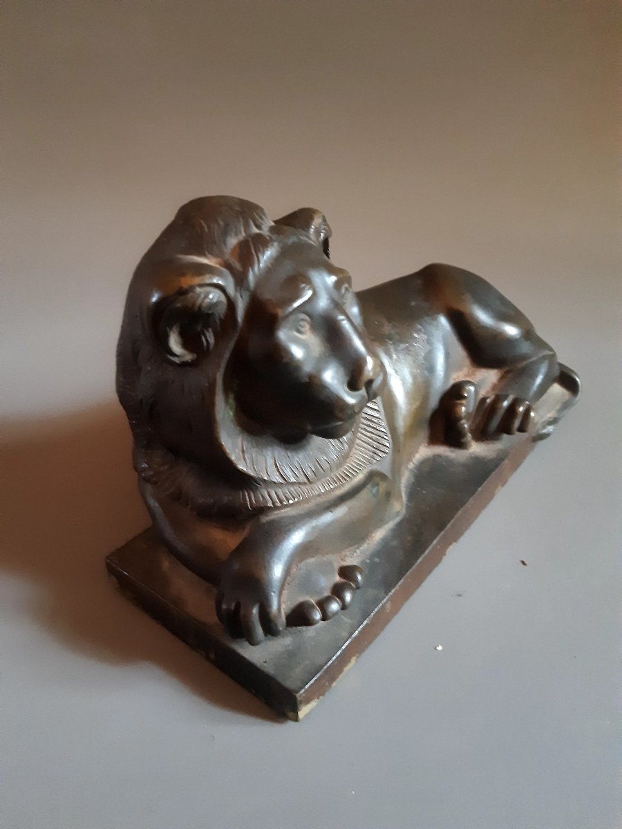 Empire-style Bronze Lion-photo-2