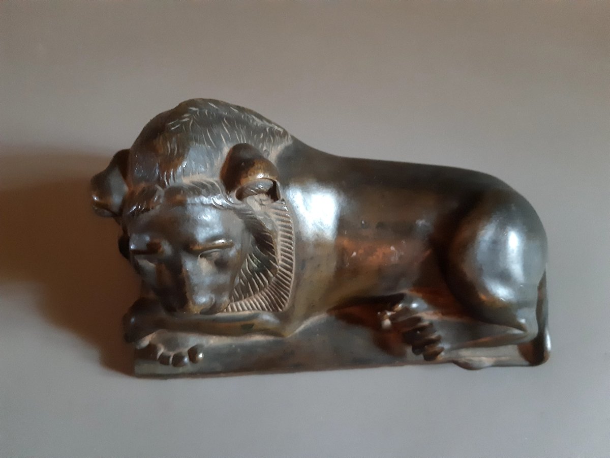 Empire-style Bronze Lion-photo-3