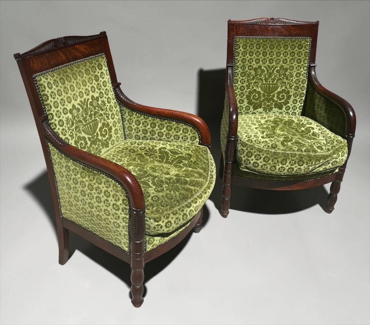 Pair Of Empire-style Armchairs-photo-2