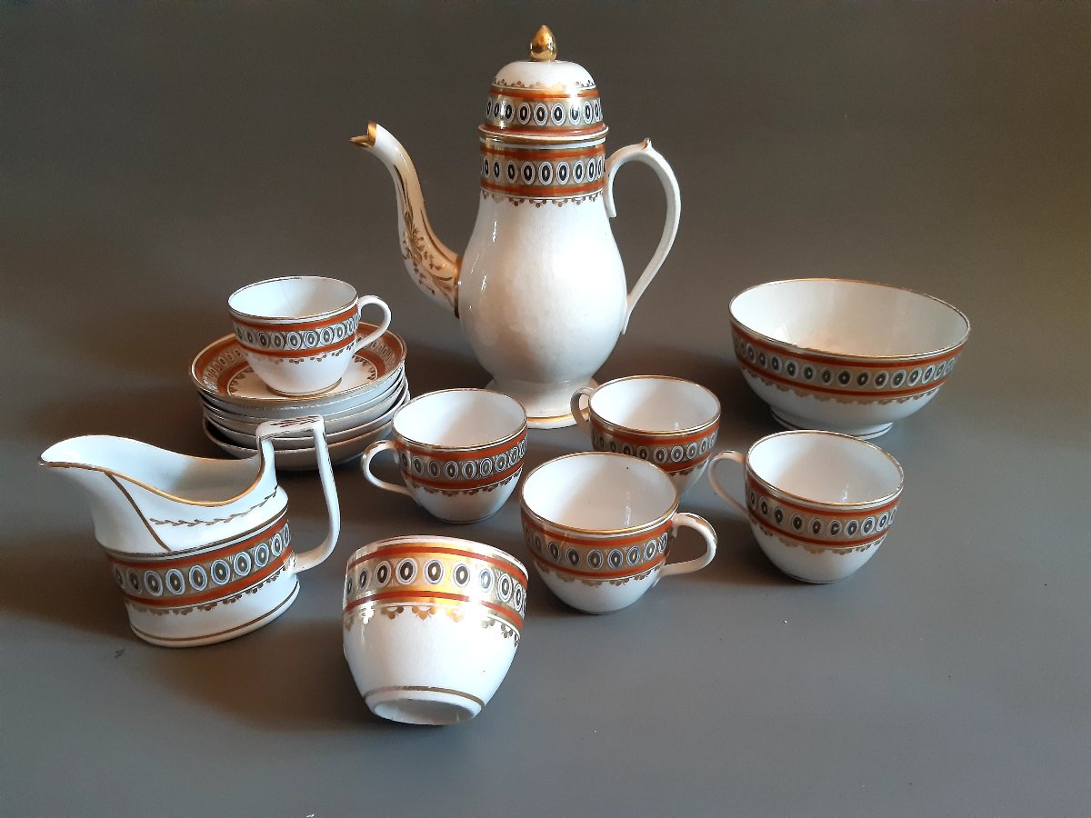 Service à  café néoclassique porcelaine 19eme-photo-2
