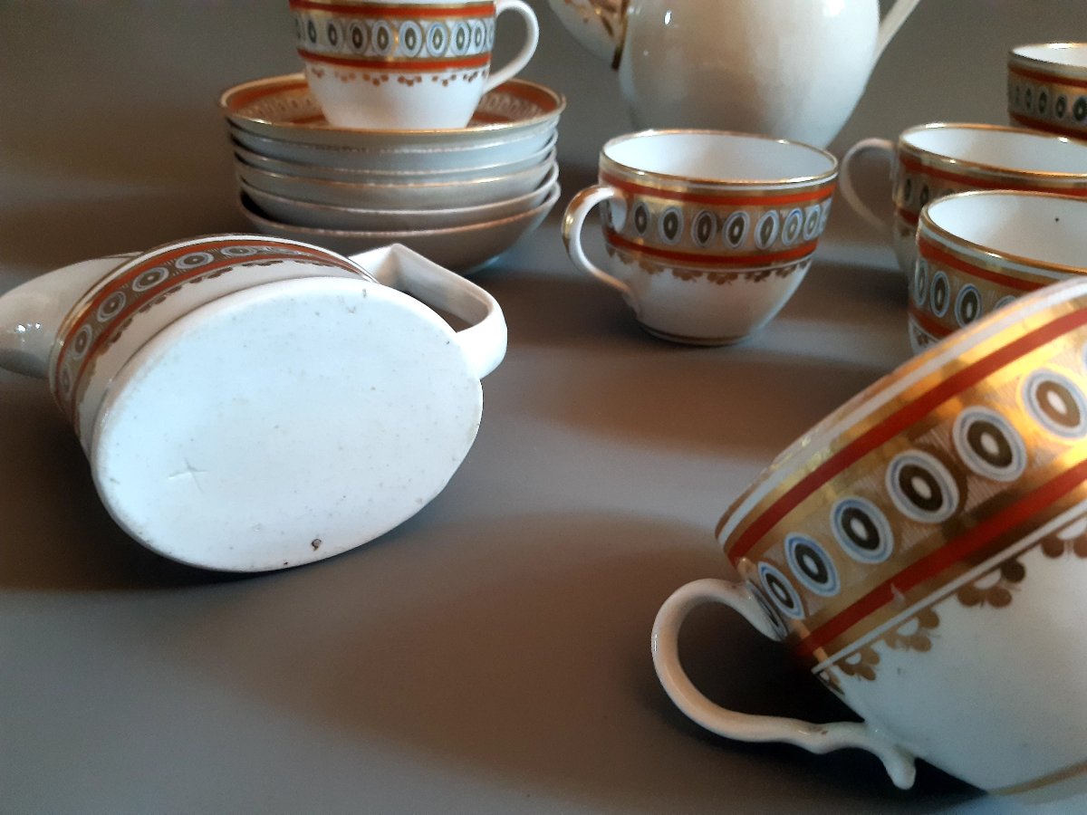 Service à  café néoclassique porcelaine 19eme-photo-3