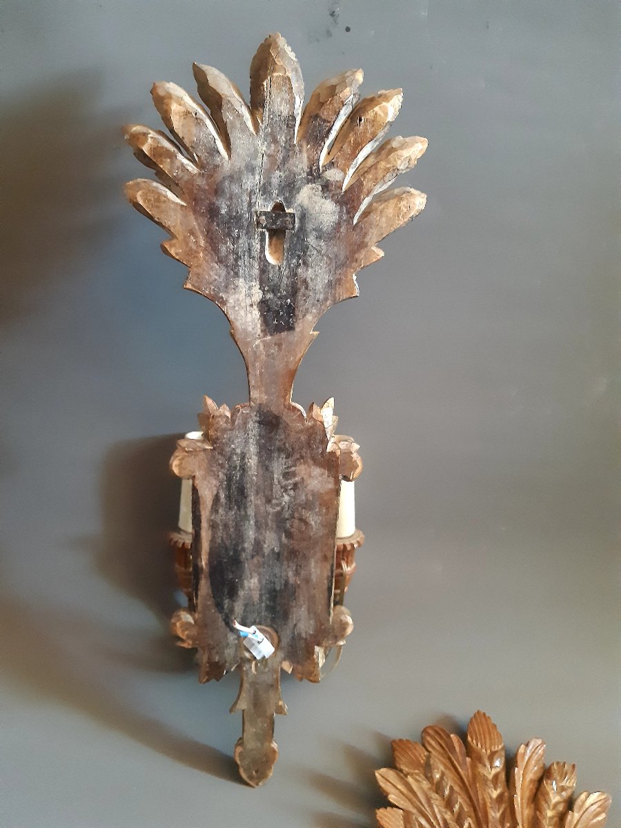 Pair Of 800' Wall Sconces-photo-4