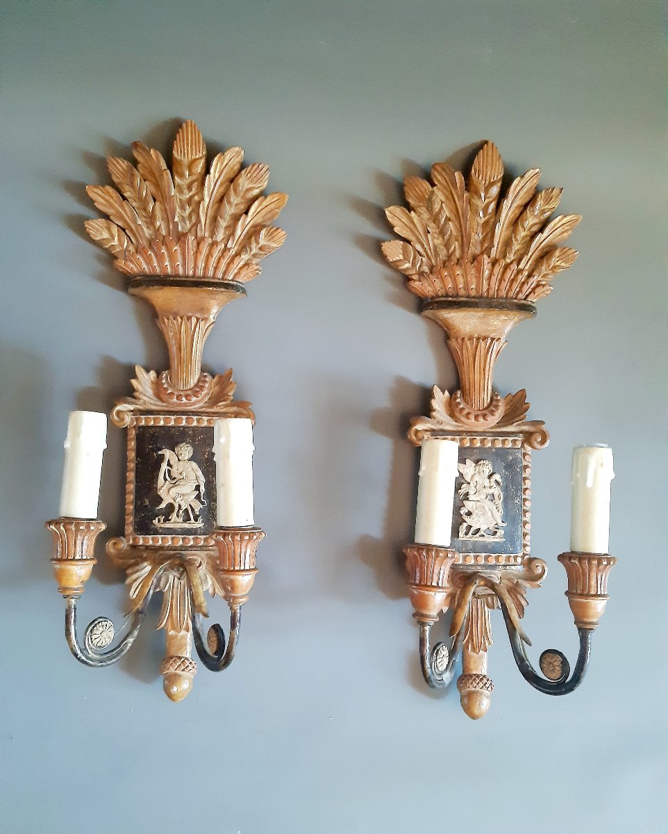 Pair Of 800' Wall Sconces