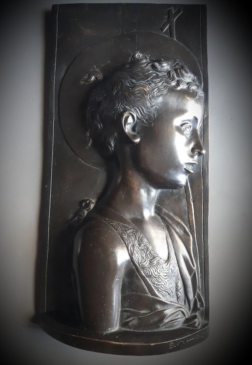 Saint Jean Baptiste, bronze 