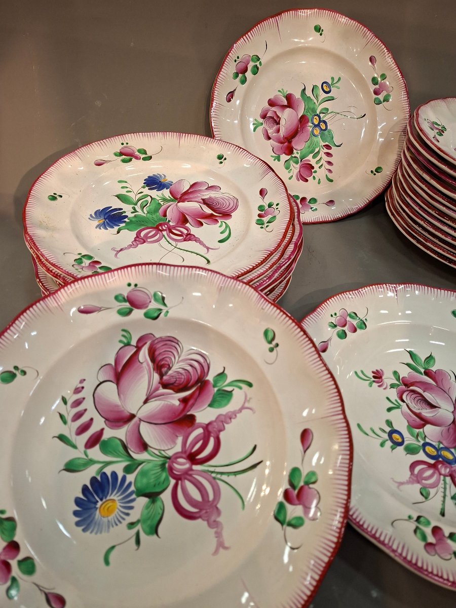 23 assiettes Luneville 19eme-photo-3