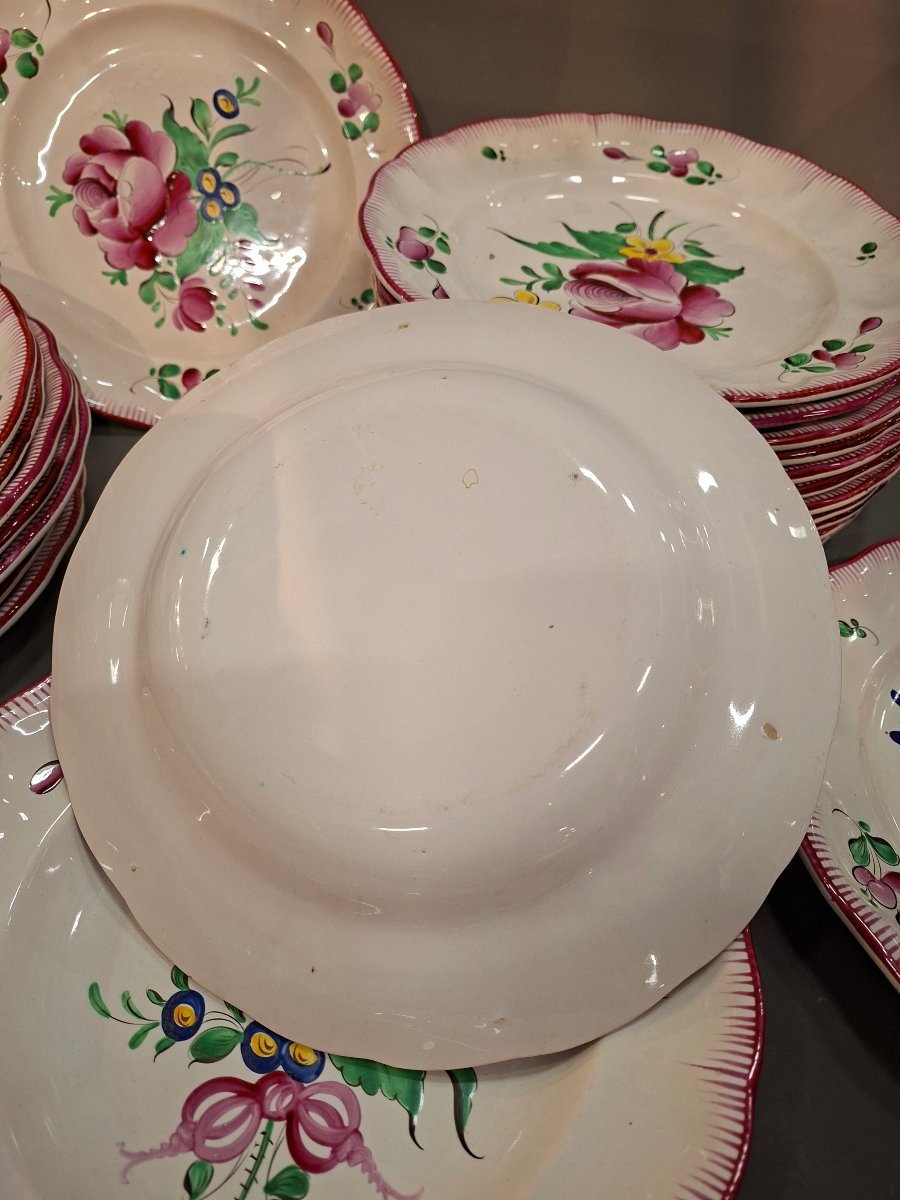 23 assiettes Luneville 19eme-photo-4