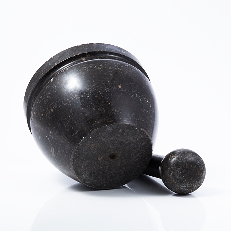 Mortar And Pilot Black Porphyry Empire Period-photo-2
