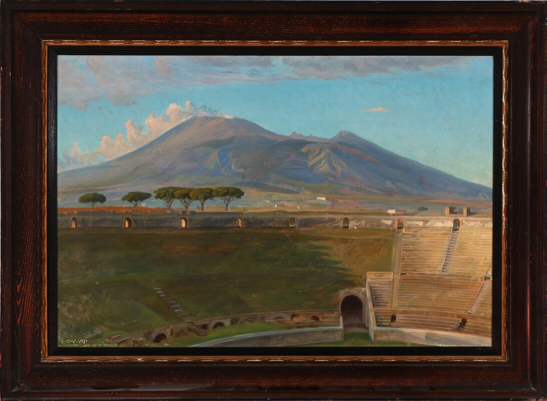 Hst. View Of The Pompeii Amphitheater