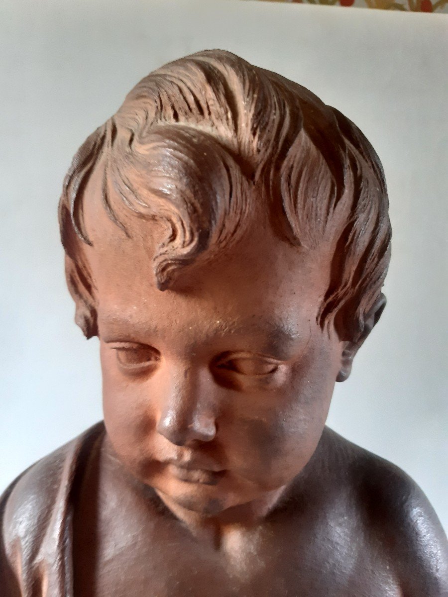 Terracotta Bust By Charles Van Oemberg-photo-2