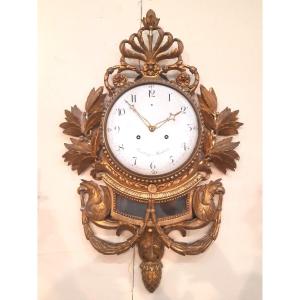 Swedish  Empire Wall Clock 