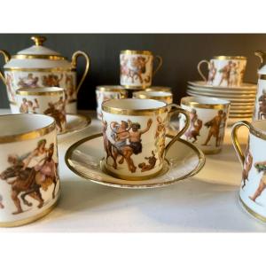 “ Aux Lions de Faïence” service à café 