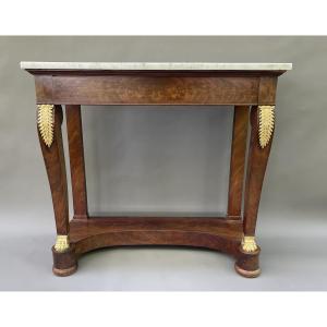 Empire-style Mahogany Console Table