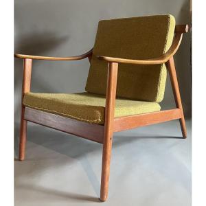 Fauteuil  teck Danish Modern Mogens Kold