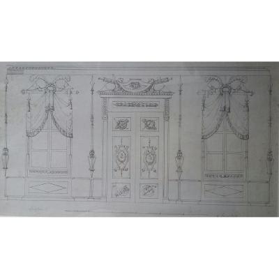 Dessin à La Plume Par Frederik August Lidströmer