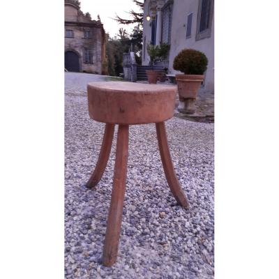 Tabouret/ Scelette style Primitif