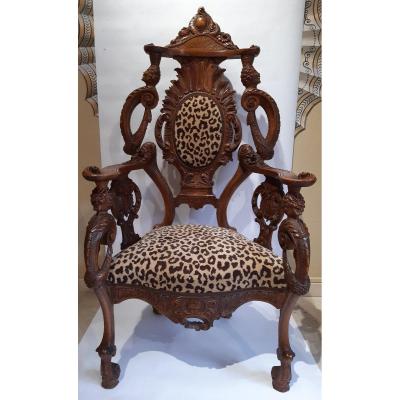 Extravagant Fauteuil Autriche XIX