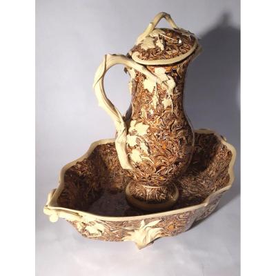 Ewer And Its Apt Earthenware Basin