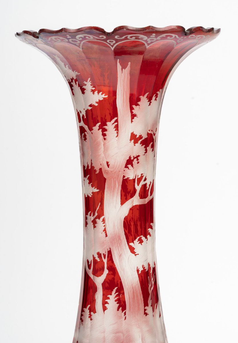 PAIRE DE VASES BOHÈMES-photo-4