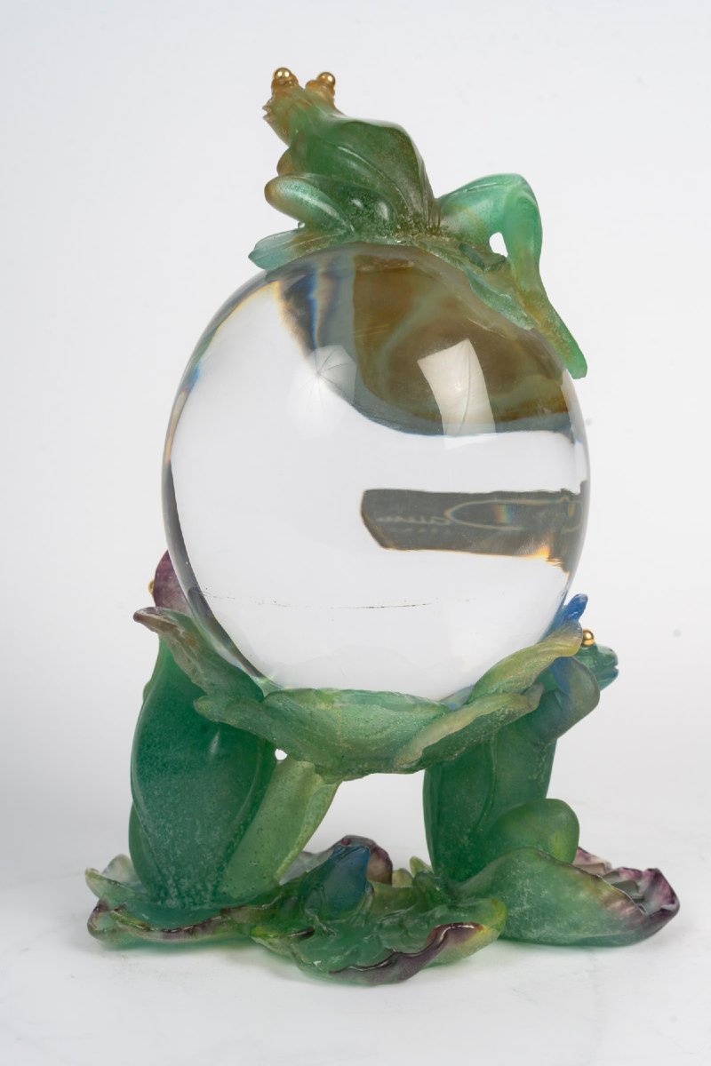 Daum France Frog-shaped Clock-photo-2