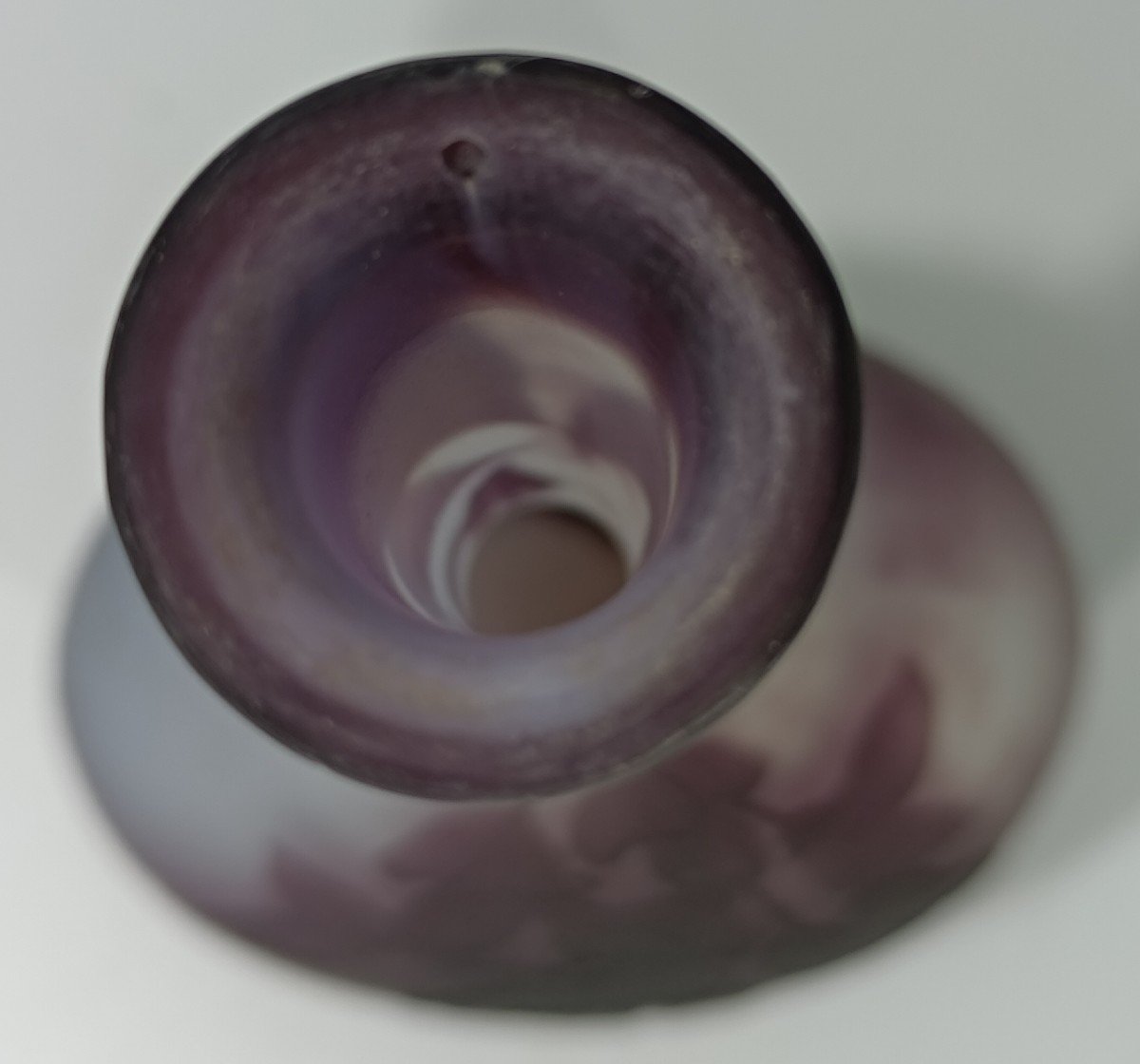 Vase Soliflore Glycine émile Gallé -photo-3
