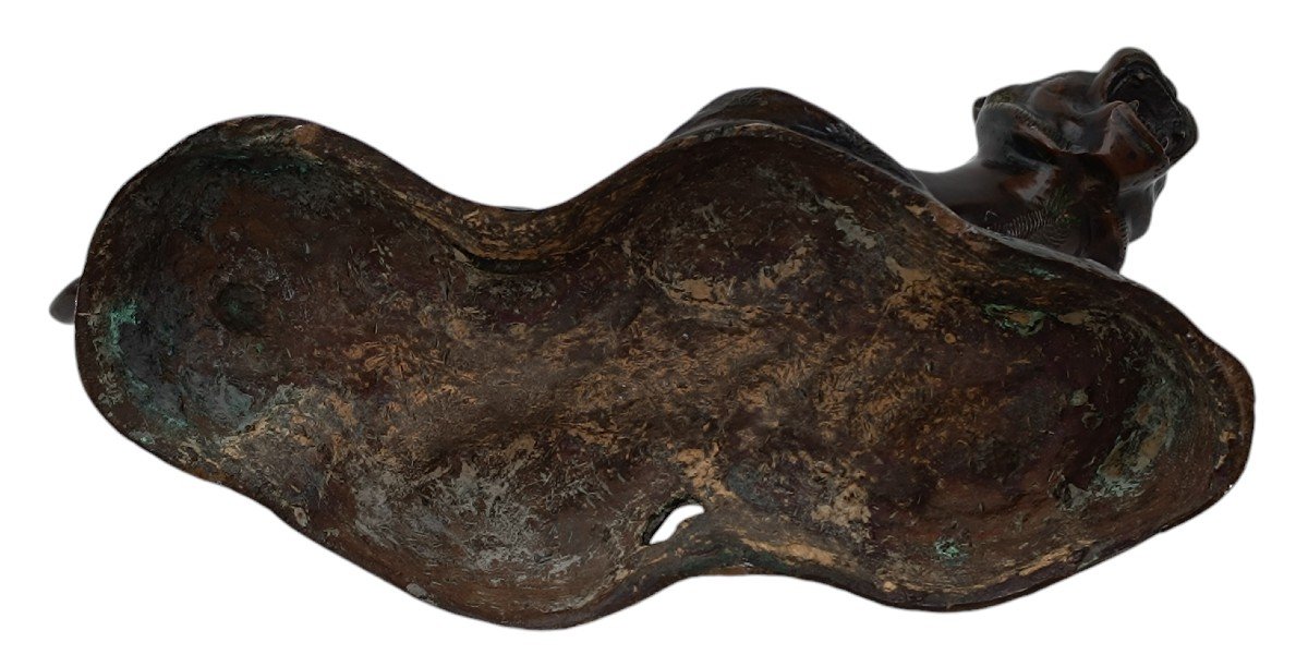 Tigre bronze époque Meiji / Japon-photo-3
